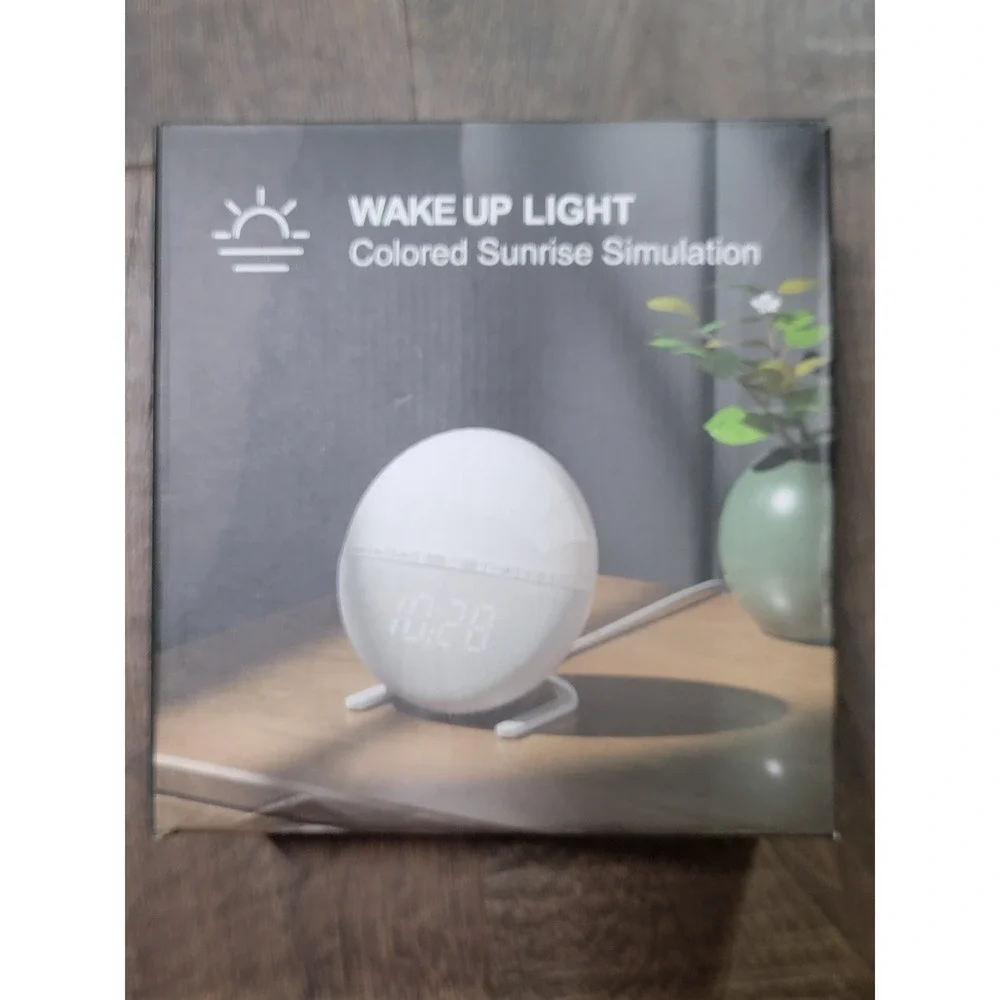 Wake Up Light Colored Sunrise Simulation‎ Alarm Clock with Snooze Function